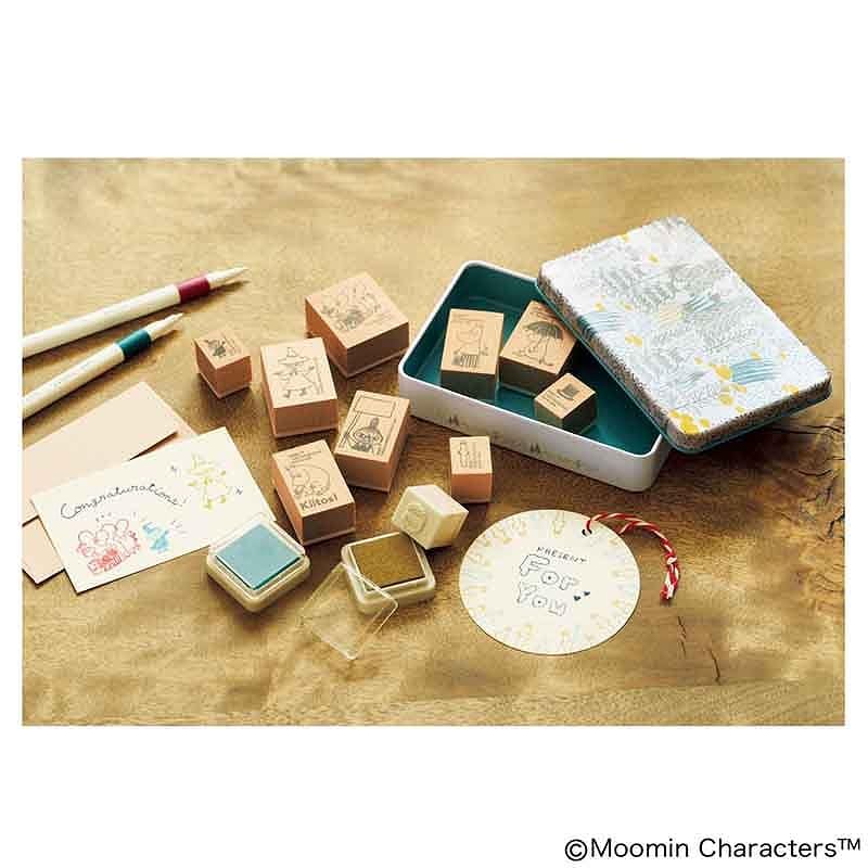 MOOMIN慕敏家族鐵盒印章組