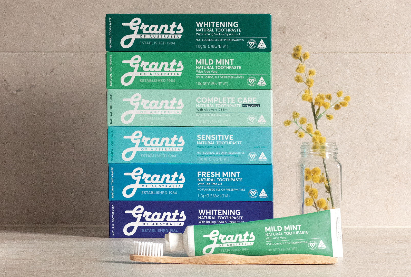 Grants澳洲格蘭特40週年牙膏系列