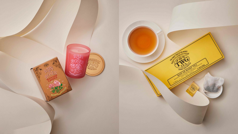 TWG Tea母親節限定系列「玫瑰芬香茶散茶禮盒組 」5,500元；「玫瑰芬香茶包禮盒組」/ 3,000元。（圖／品牌提供）