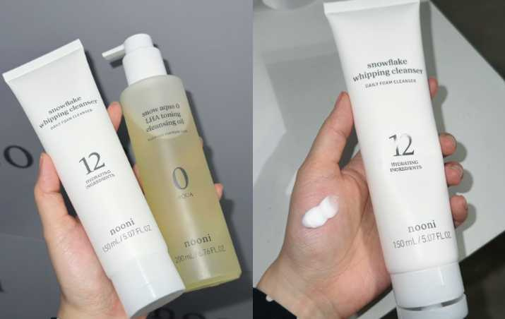 nooni 2in1雪花泡沫植萃洗面乳 150ml／420元（圖／廖怡婷 攝）