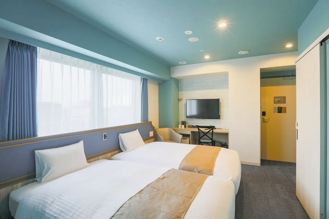 精選 H 熊本永安國際飯店-客房, 2 間臥室, 非吸煙房 (Adjoining Double+Deluxe Twin Rooms)-1