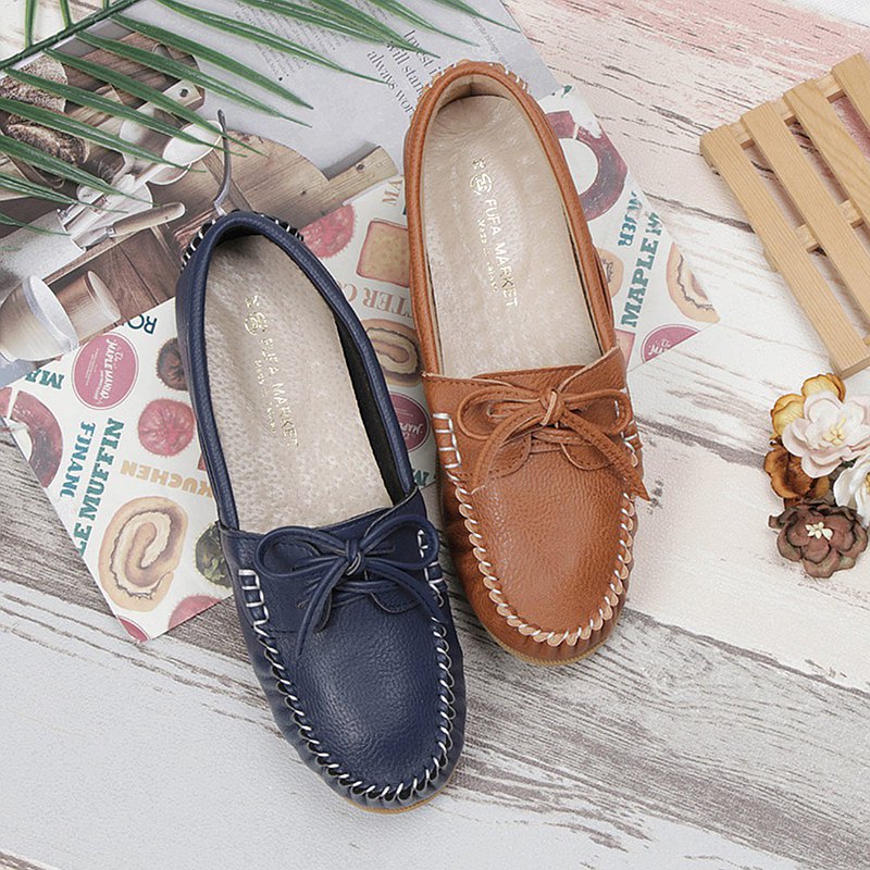 舒適百搭休閒豆豆鞋 1DA61N