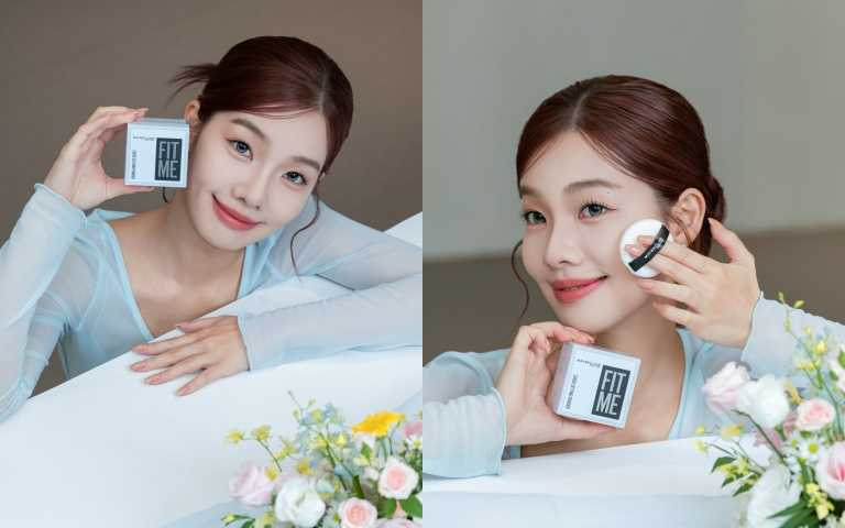 MAYBELLINE FIT ME輕嫩透薄紗蜜粉 #寶寶藍10g／450元。（圖／品牌提供）