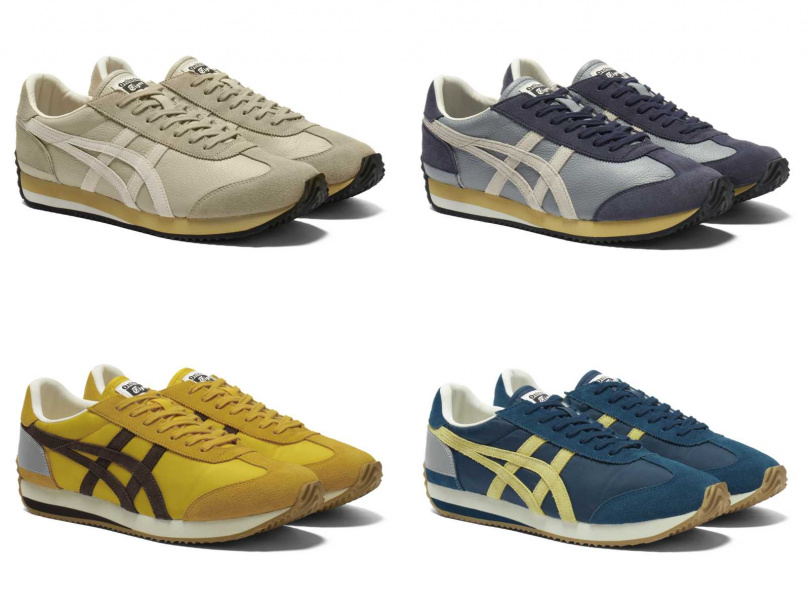 Onitsuka Tiger鬼塚虎CALIFORNIA 78 VIN – 自然沙色、淺霧灰藍／5,580 元; 復古黃棕、普魯士藍 建議售價／4,580元（圖／品牌提供）