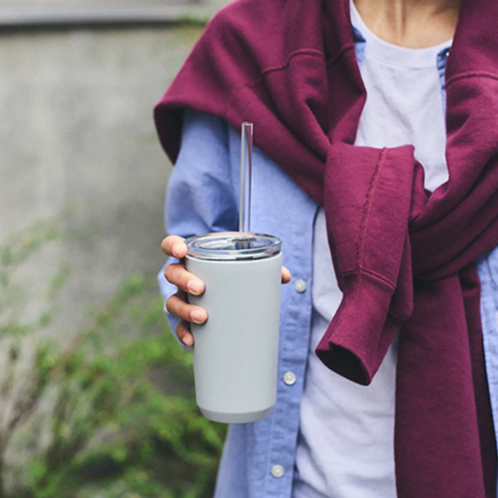 KINTO TO GO TUMBLER 吸管隨行杯（共三色） - 白