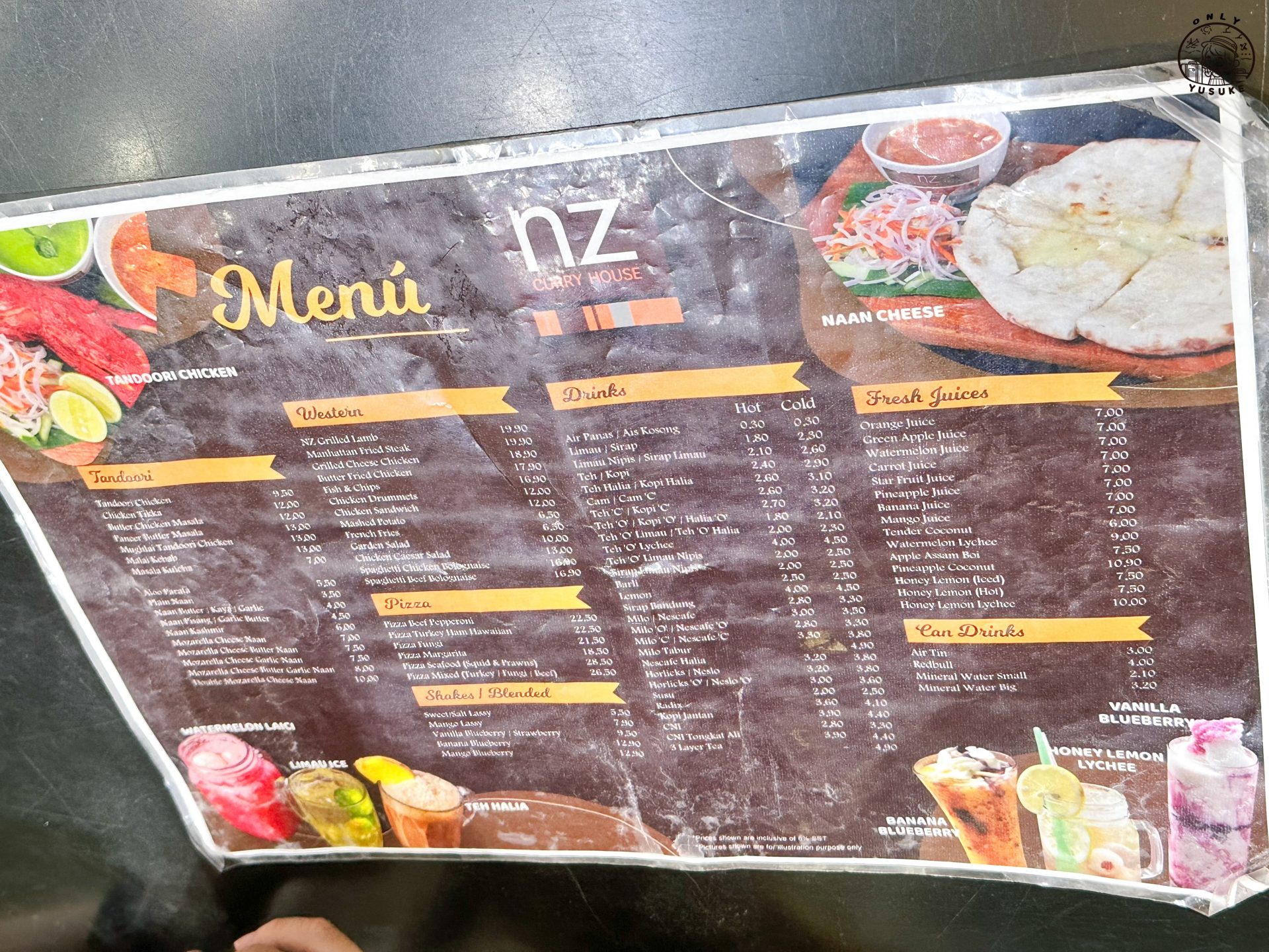 NZ Curry House菜單