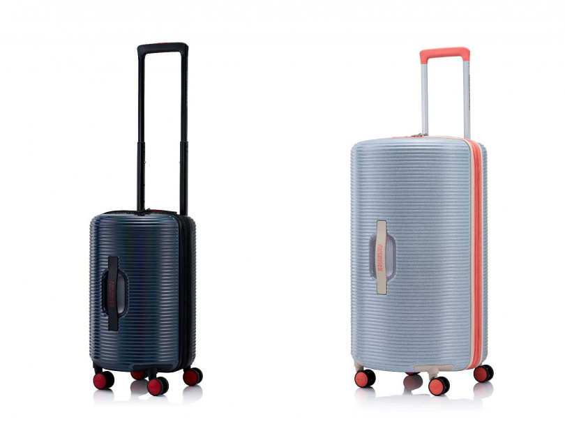 American Tourister ROLLIO可擴充行李箱18 吋／6,800元，28 吋／9,800元（圖／品牌提供）