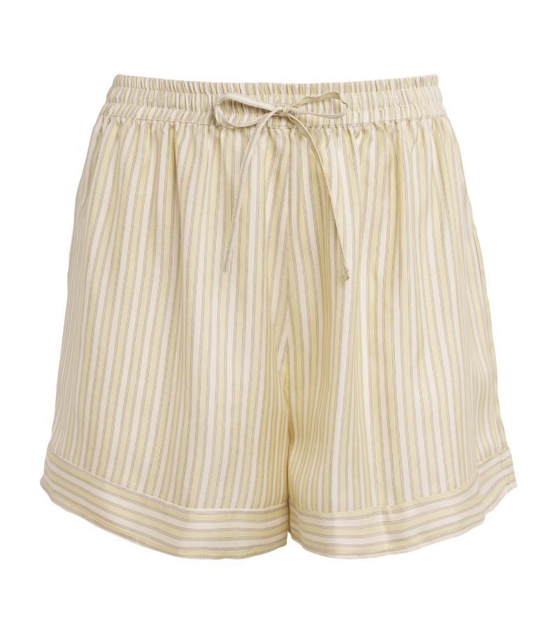 Le Kasha Silk Striped Wensu Shorts