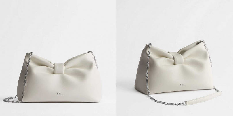 DIOR BOW小羊皮小型肩背包／140,000元（圖／品牌提供）
