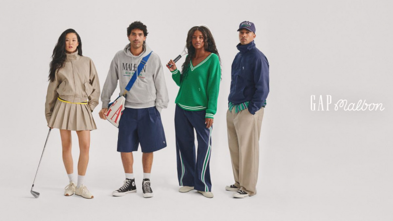 Gap×Malbon全新聯名系列將於9月3日起，在Gap統一時代百貨門市、南港LaLaport門市及Gap台灣官網販售。