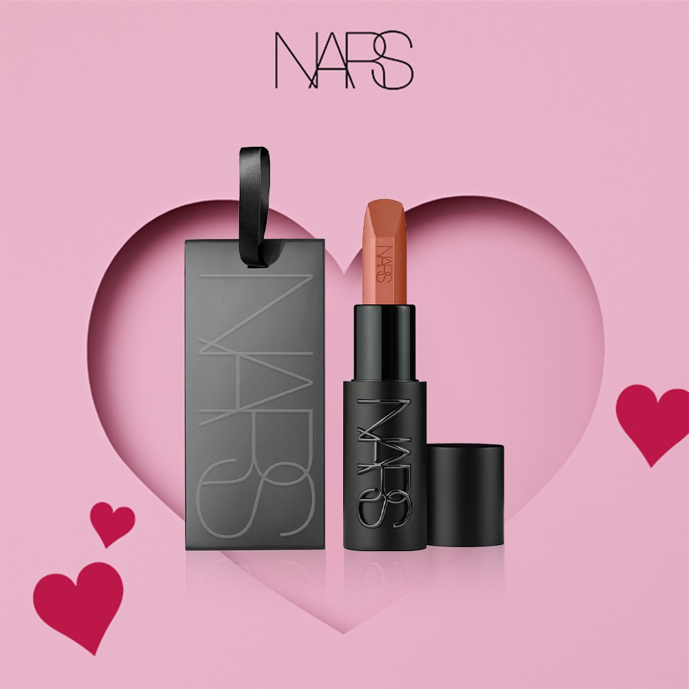 【NARS】全新上市奢慾緞光唇膏 | 射手座的高調生日禮物首選明媚裸粉玫瑰色高級都會感(精品口紅/潤感口紅) 聖誕禮物首選交換禮物推薦