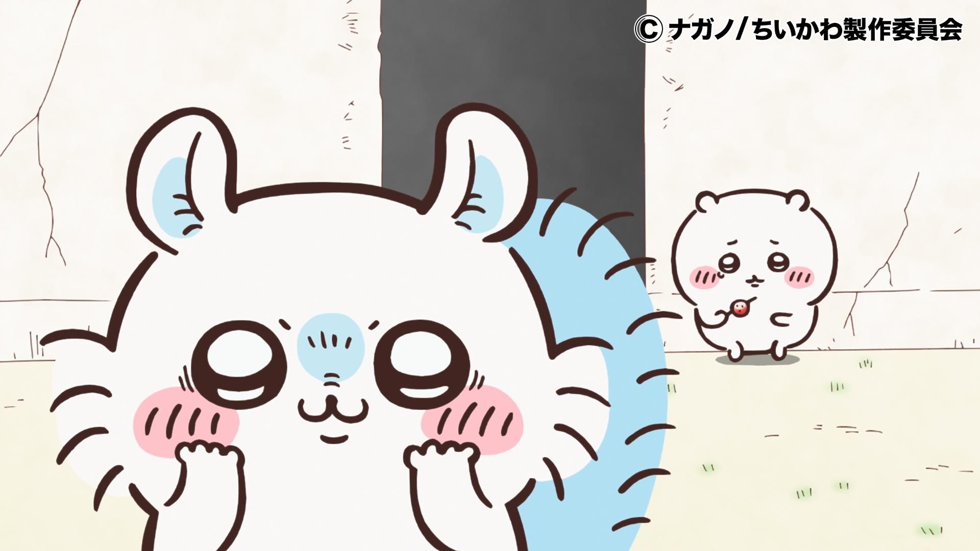 小桃鼠在前方裝可愛吉卡哇後頭默默垂淚