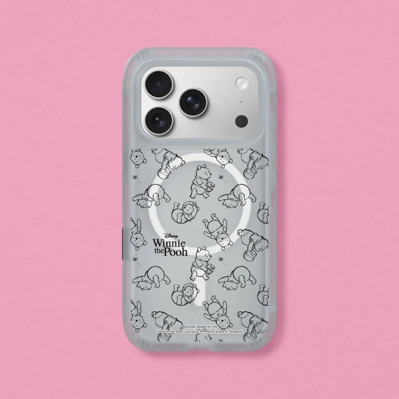 AirX MagSafe兼容極致氣墊緩衝磁吸防摔手機殼|小熊維尼/線條圖案
