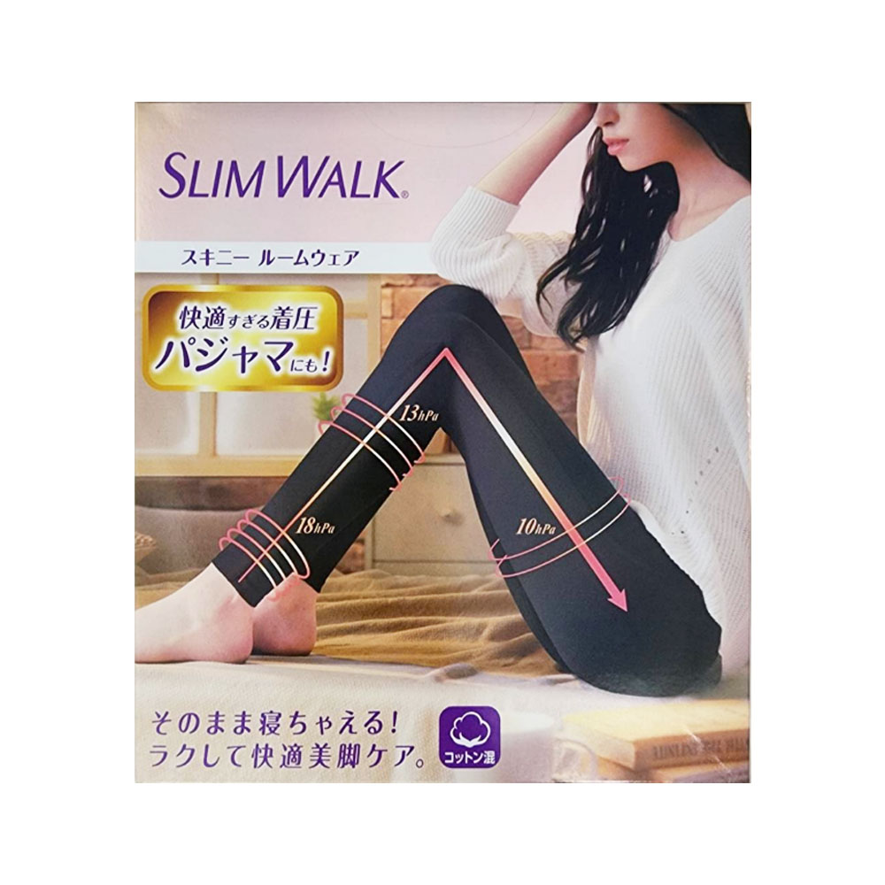 SLIMWALK居家美腿壓力褲M黑色