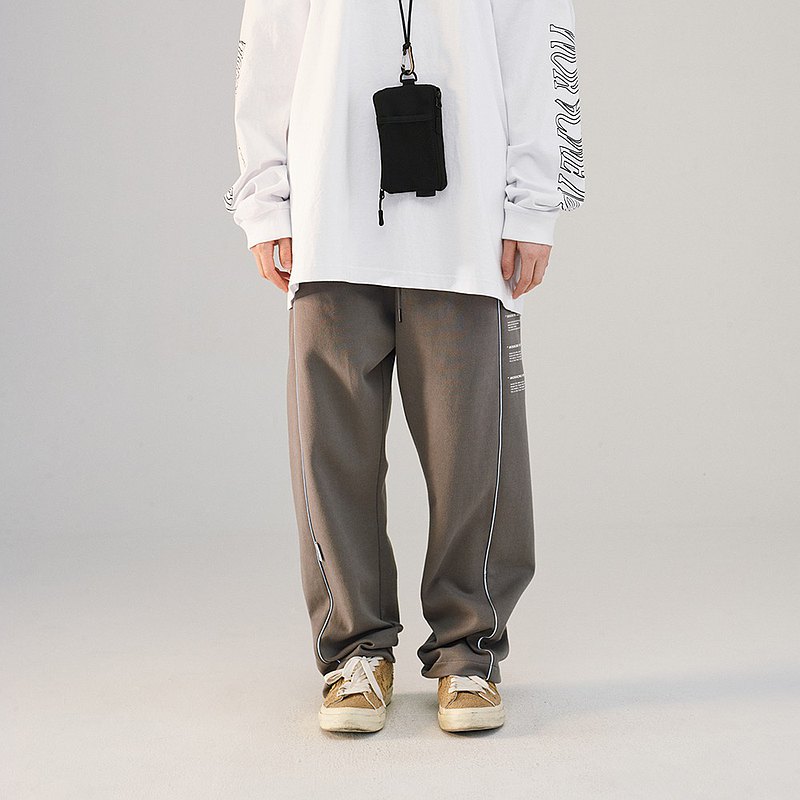 MOKACME 2020-2021SS 春夏復古運動長褲情侶裝新年禮物