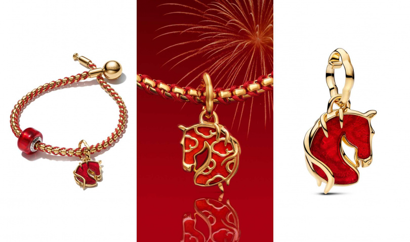 Pandora駿馬迎幅 Murano琉璃吊飾／3,080元（圖／品牌提供）