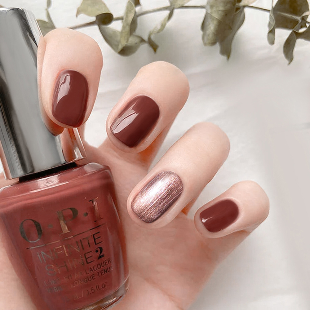 OPI 咖啡時光 ISL53 類光繚指甲油/小銀蓋 如膠似漆秋日系列 莫蘭迪色 美拉德