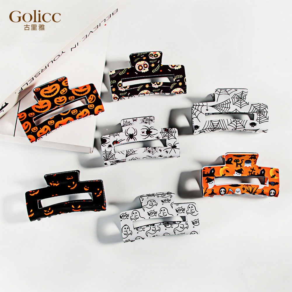 【Golicc】 髮夾 萬聖節 搞怪 幽靈 抓夾