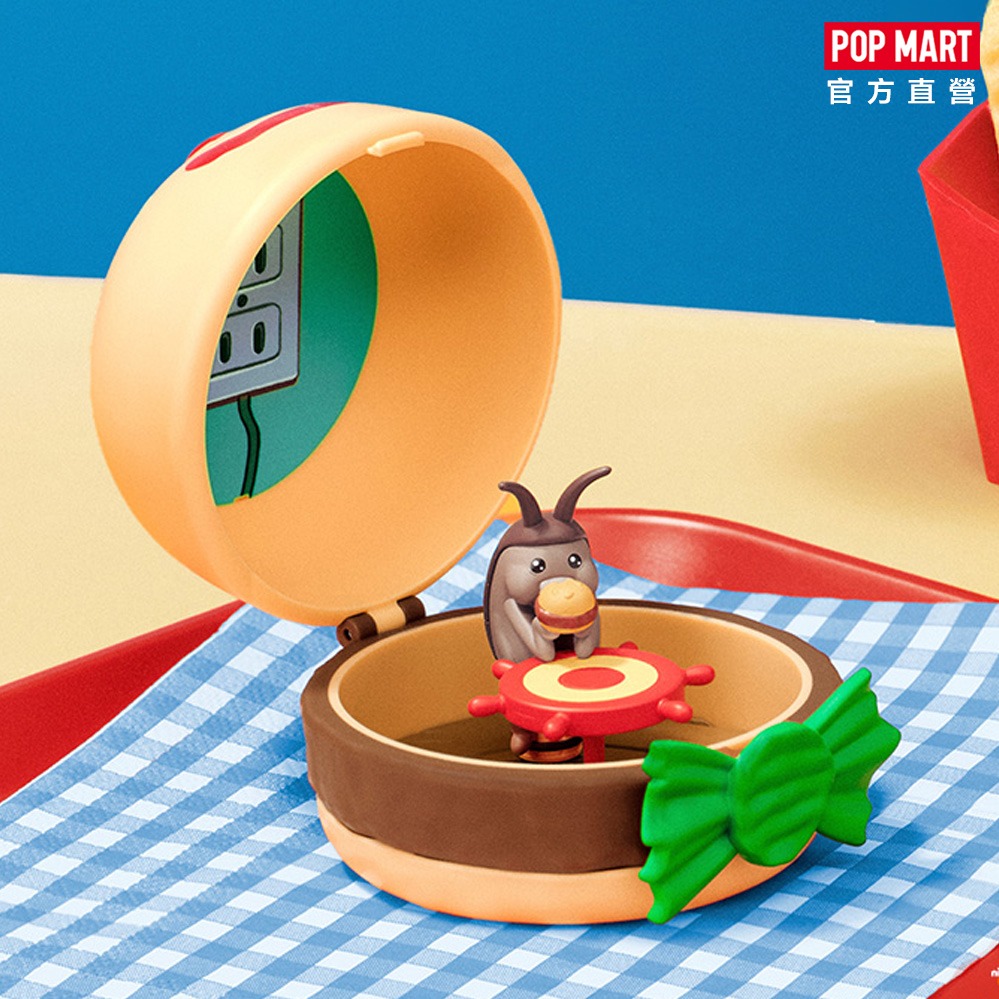【POP MART 泡泡瑪特】海綿寶寶蟹黃堡美味熱銷系列盲盒(1入)
