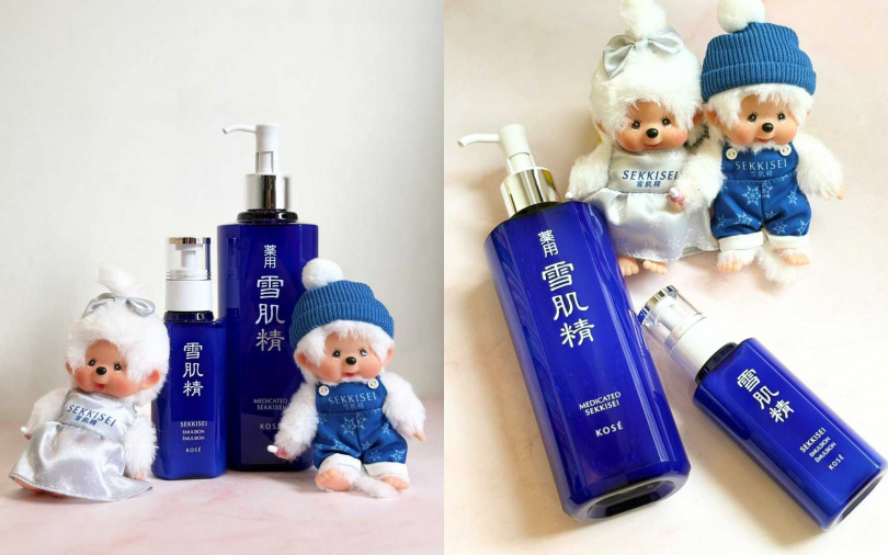 台灣官方活動從7/1正式開跑，只要單筆購買指定化妝水與乳液，就能免費獲得白色裝扮的限量聯名吊飾！（圖／吳雅鈴攝）
