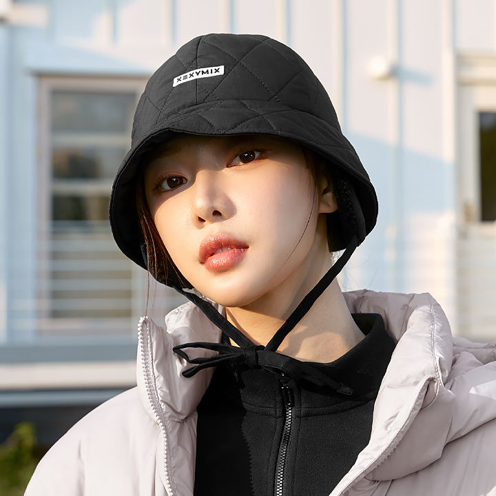 絎縫蓋耳綁帶設計漁夫帽｜共2色｜XAUCP05J3