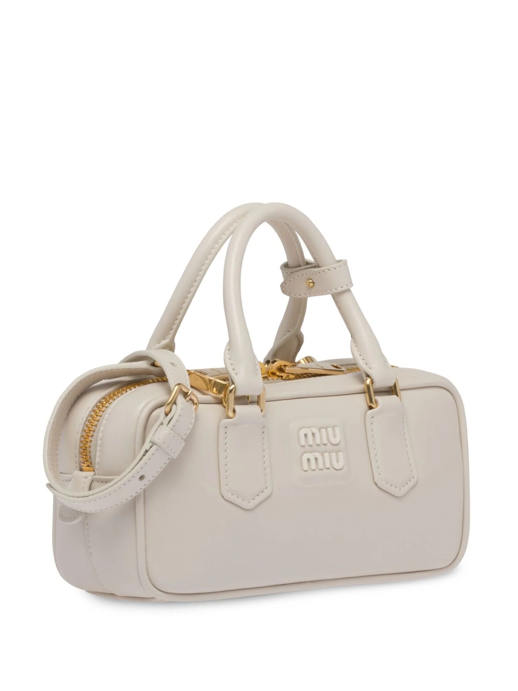 Miu Miu Arcadie logo-plaque tote bag