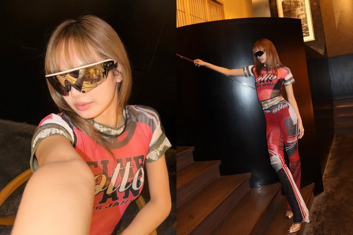 而在聯名正式登場之前，Lisa 就已率先掀起「Oakley」風潮！