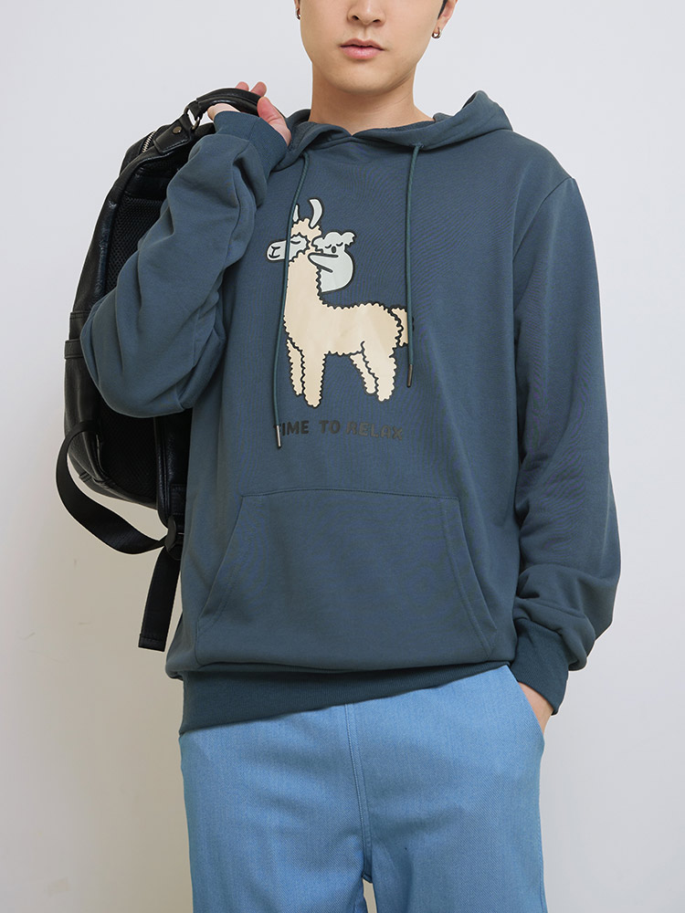 情侶系列-卡通印花帽T