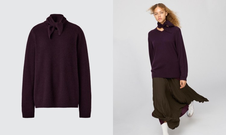 Uniqlo：C 2025秋冬系列V領毛衣，商品價格 NTD 3,990。