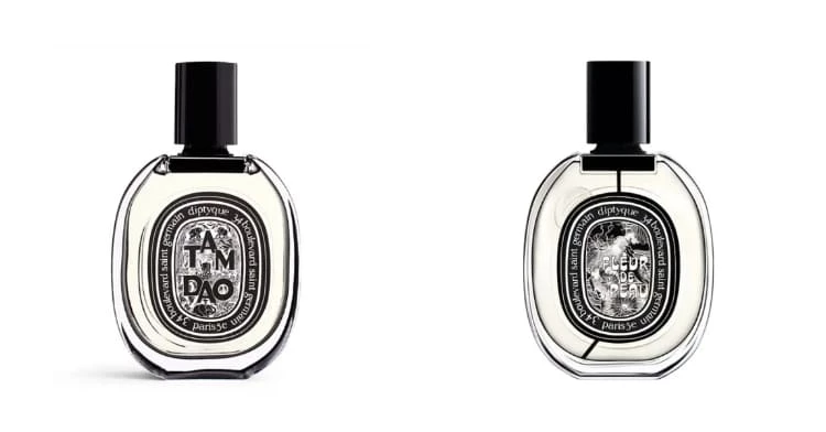Diptyque Fleur de Peau 肌膚之華淡香精，75ml，NTD6,000  Diptyque Tam Dao 譚道淡香精，75ml，NTD6,000