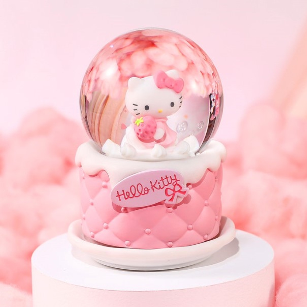 【讚爾JARLL】Hello Kitty 生日蛋糕Party 水晶球音樂盒