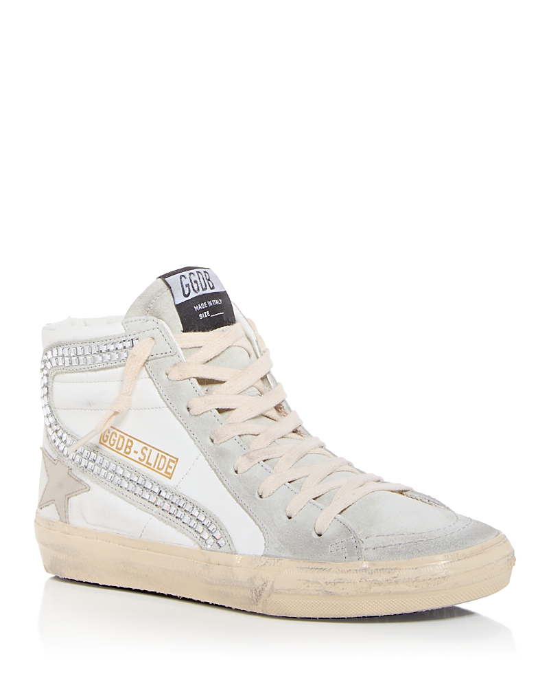 Golden Goose Unisex Slide Embellished High Top Sneakers
