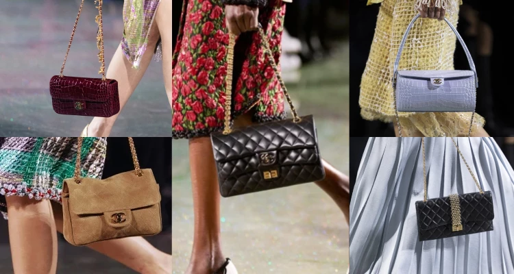 包款設計，則是精準捕捉了「實用」與「趣味」之間的完美平衡，各具特色。經典絨面口蓋包，不只是包款，更像是一段微縮的歷史，將香奈兒女士於巴黎寓所的沙發質地，轉化為指尖觸感；而其中一款，融合了傳奇「2.55」與「11.12」包款精髓的全新力作，無疑是本季最驚喜的轉折，包款上頭那兩個極具存在感的金屬開釦，不僅打破了經典輪廓的沉靜，更以一種大膽且具野心的姿態宣告了品牌的進化，