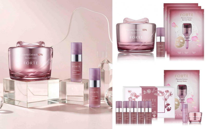 為了讓每位女性都能與謝盈萱同步體驗這份「剛剛好」的精準保養美學，FORTE也於母親節檔期特別推出限定優惠組合，澎潤乳霜組68折只要5,940元、澎潤淨亮組67折只要6,120元。（圖／品牌提供）