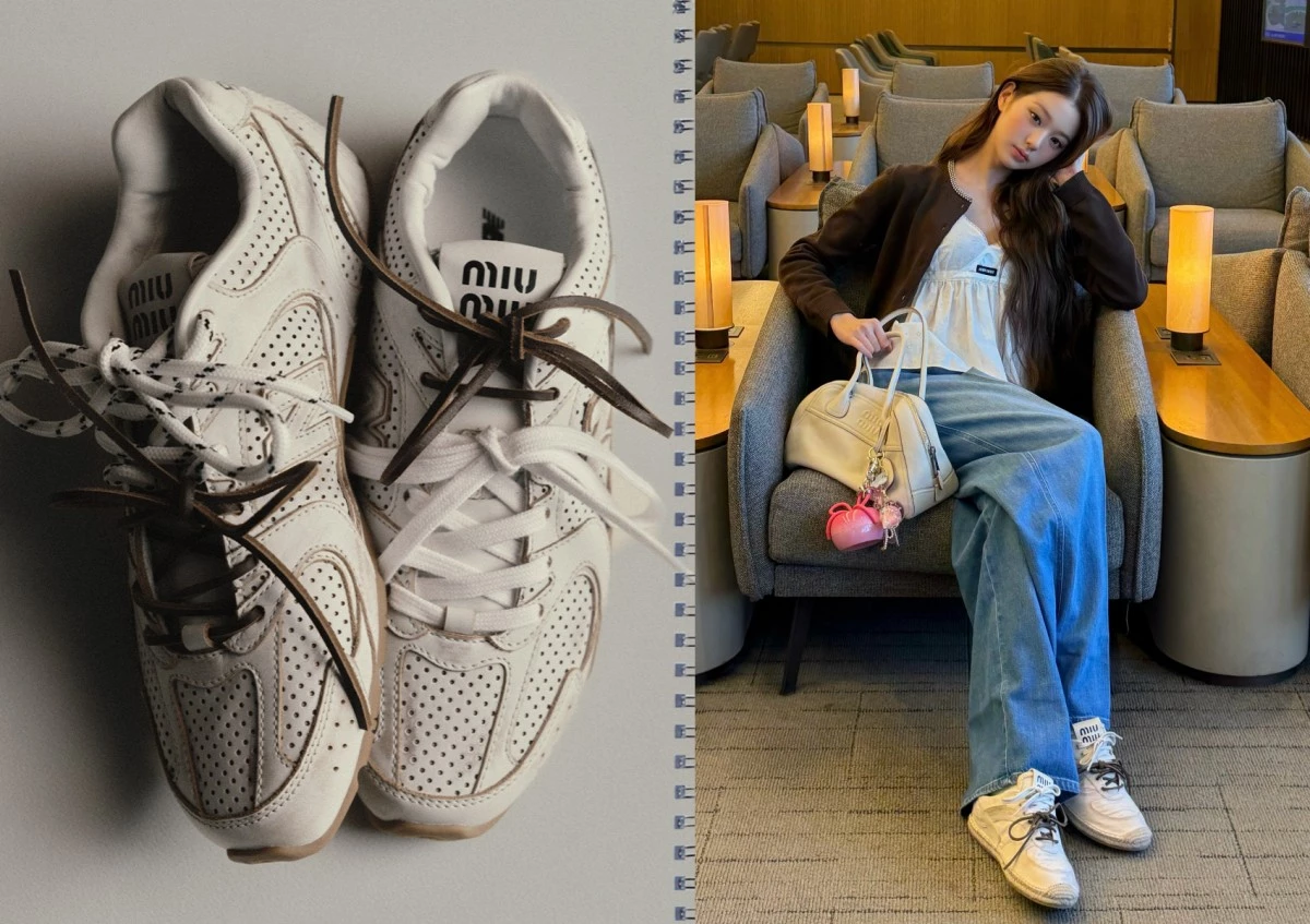 韓韶溪同款甜酷風格miu miu鞋款推薦2:New Balance X Miu Miu 530 SL Deco'