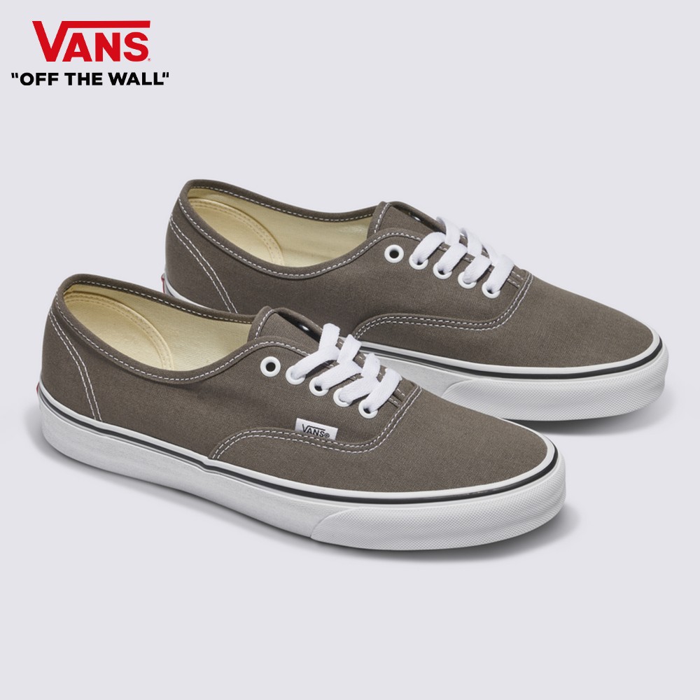 Vans Authentic 男女款灰咖啡色滑板鞋