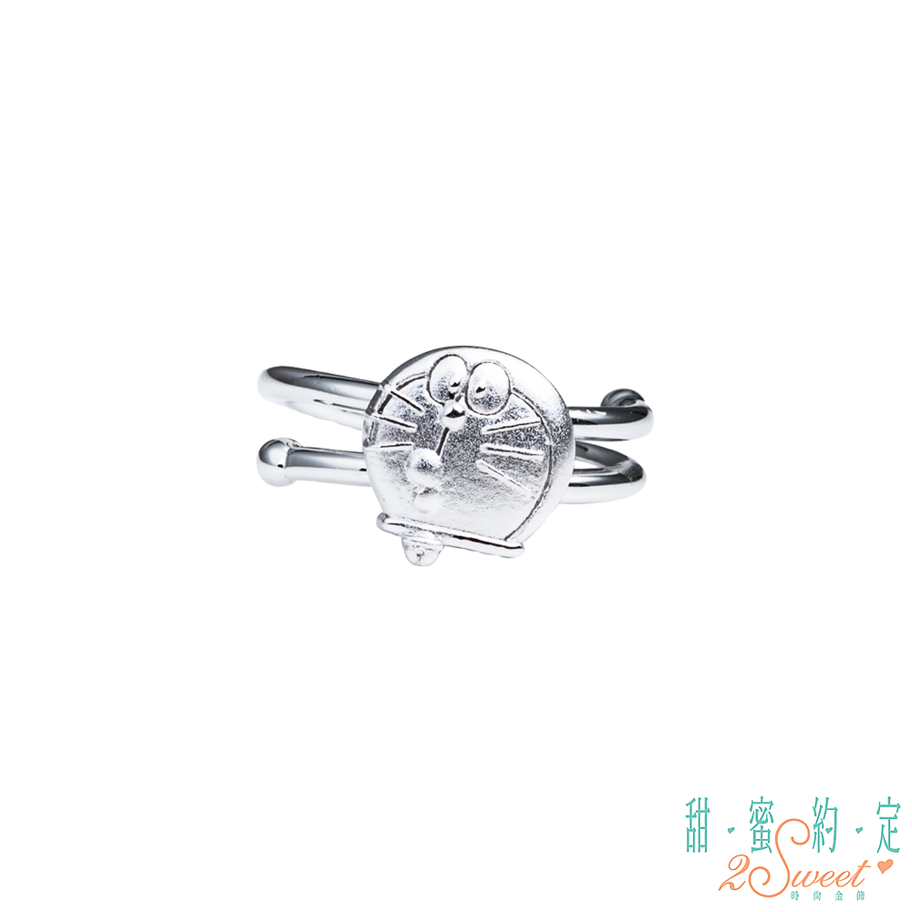 甜蜜約定 Doraemon 悠哉哆啦A夢純銀戒指