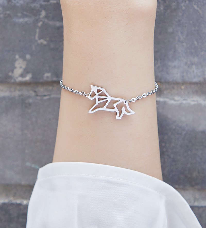 馬 - 幾何手鍊系列 - 抗敏醫療鋼