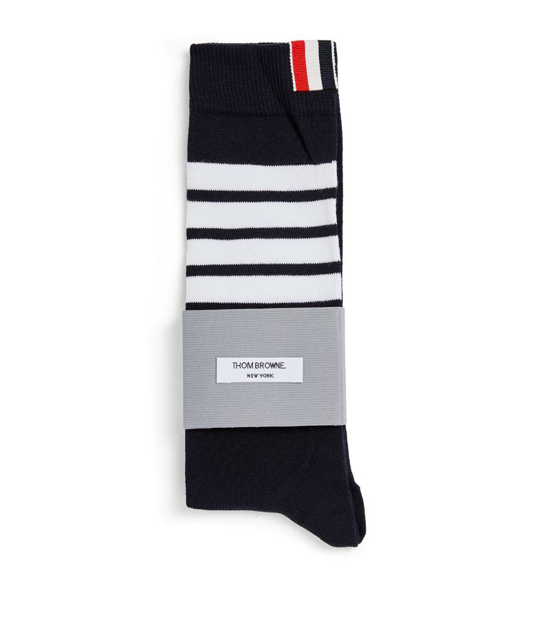 Thom Browne Kids 4-Bar Knee-High Socks