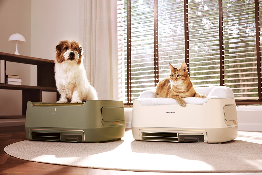 Blueair 推出會吸毛的噗嚕嚕空氣清淨機，解決毛小孩異味和毛髮飄散問題