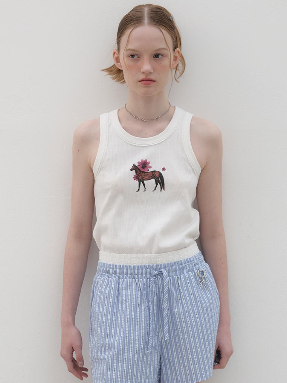 Striped Layered Boxer Shorts - Sky blue