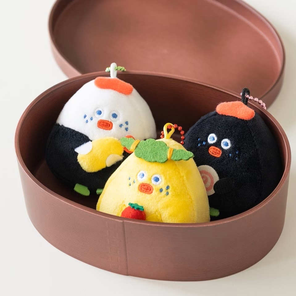 【NEW】Romane Brunch Brother Onigiri 飯糰鑰匙圈吊飾