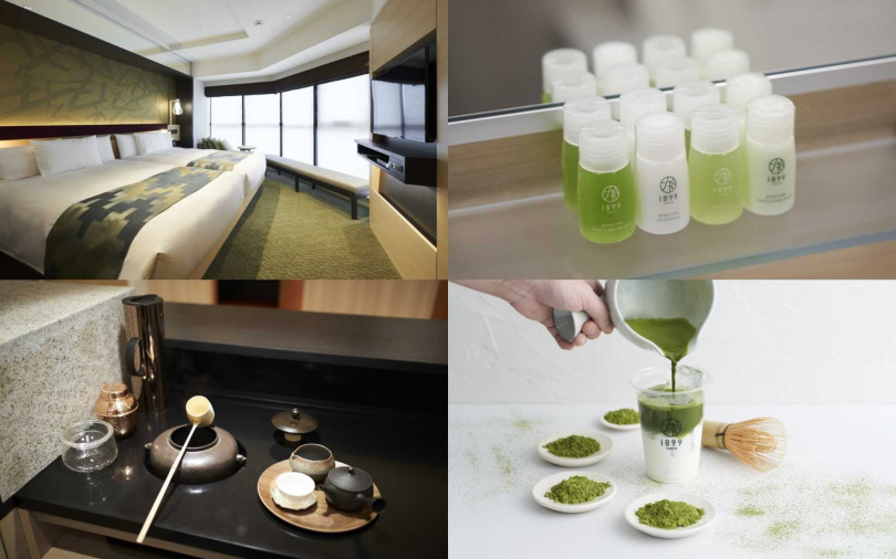 入住後，在前台專設的茶吧，由茶藝專家親自提供煎茶與抹茶。客房也備有精緻且考究的茶壺、茶具等泡茶備品。（©Hotel 1899 Tokyo）