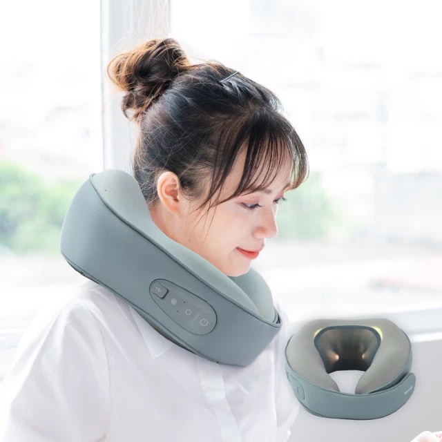 我們都辛苦了【KINYO】電動按摩頸枕 IAM-2703 獅子座生日快樂 七夕情人節 情人獻禮 甜蜜幸福 低頭族 3C控 舒緩 放鬆