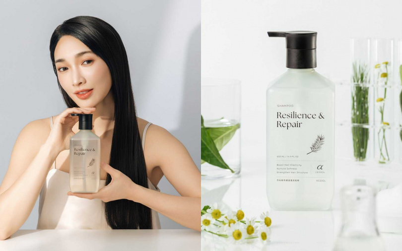 VCool雪松醇修護滋養洗髮精500ml／980元  導入沙龍級胜肽修護科技，讓修護不再只停留在洗完當下，⽽是從髮絲結構深層開始累積健康。（圖／品牌提供）