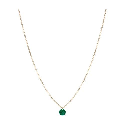 Necklace Dancing green 1 emerald