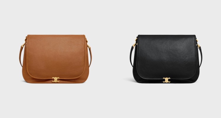除了半月包設計，還有Soft Triomphe Besace手袋提供選擇。延續系列的精髓，卻以更經典、結構感更強的姿態登場。