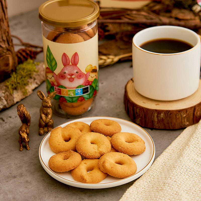 【愛不囉嗦】金沙起司 手工餅乾 - 110g/罐 ( 公益零食 )