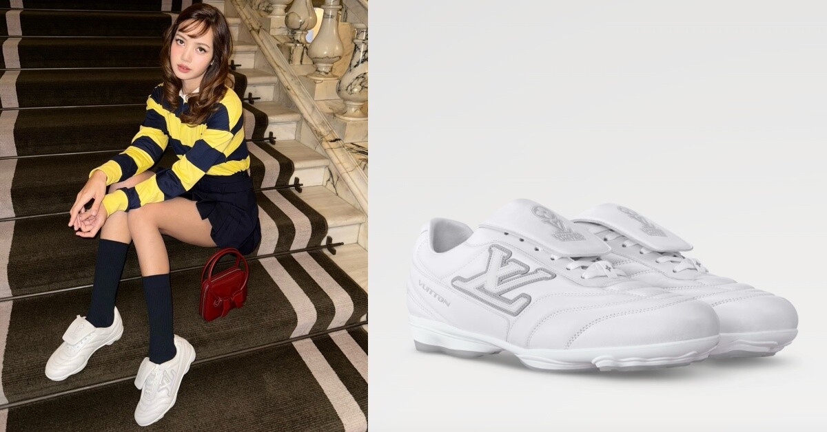 2. Louis Vuitton Footprint Soccer 運動鞋：Lisa 同款！（NT$40,300)