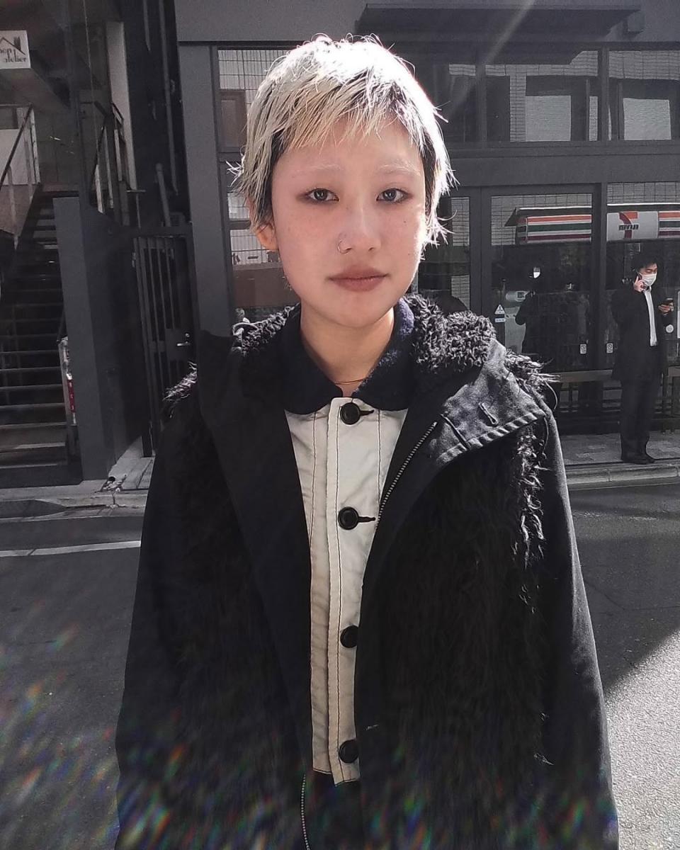 2025短髮造型推薦11：龐克極短狼尾頭